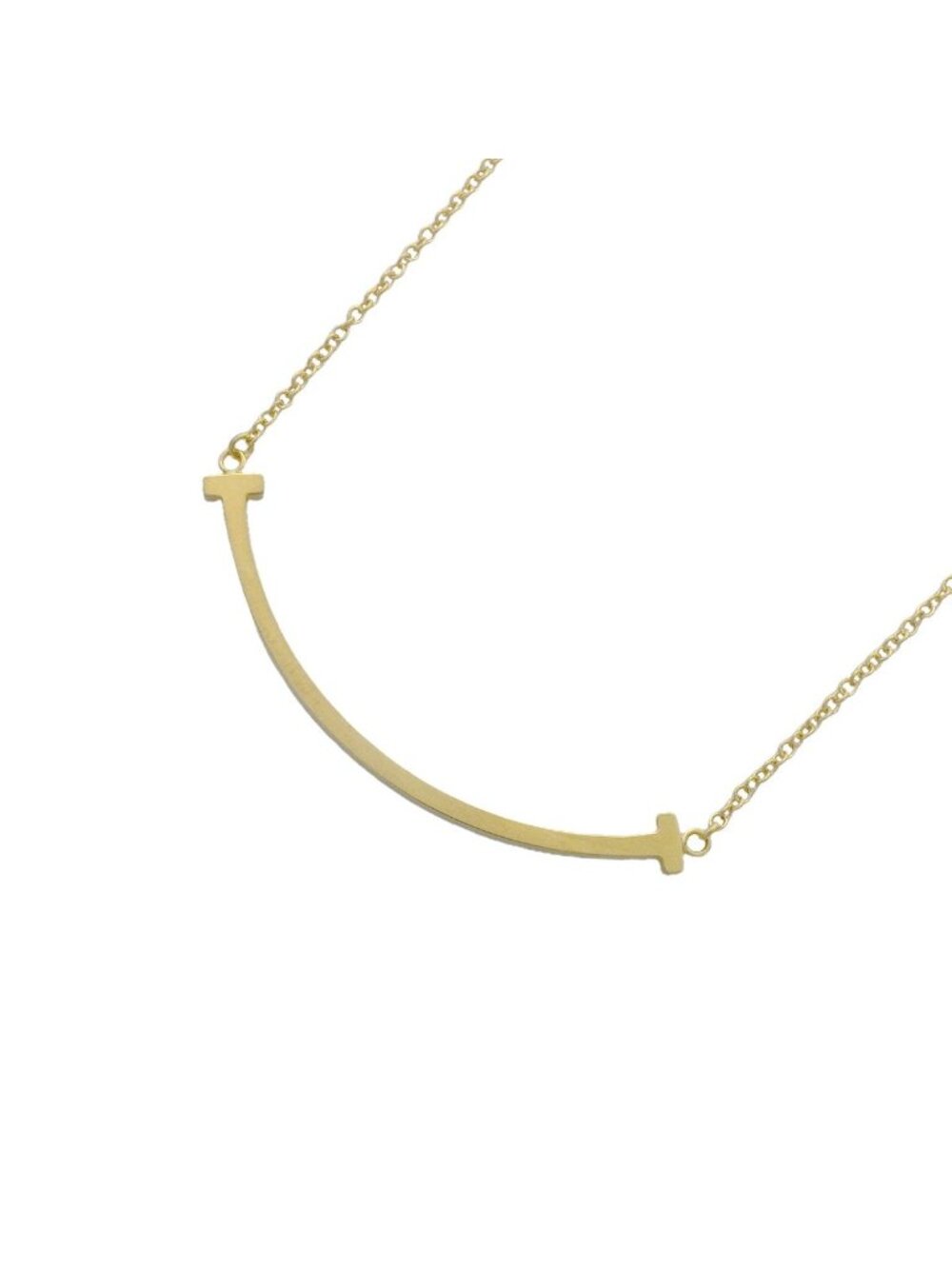 Tiffany & Co Necklace T Smile Small 18k Yellow Gold